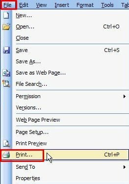 Cách in giấy ngang trong Word 2003 - InKyThuatSo
