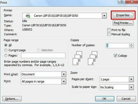 Cách in giấy ngang trong Word 2003 - InKyThuatSo