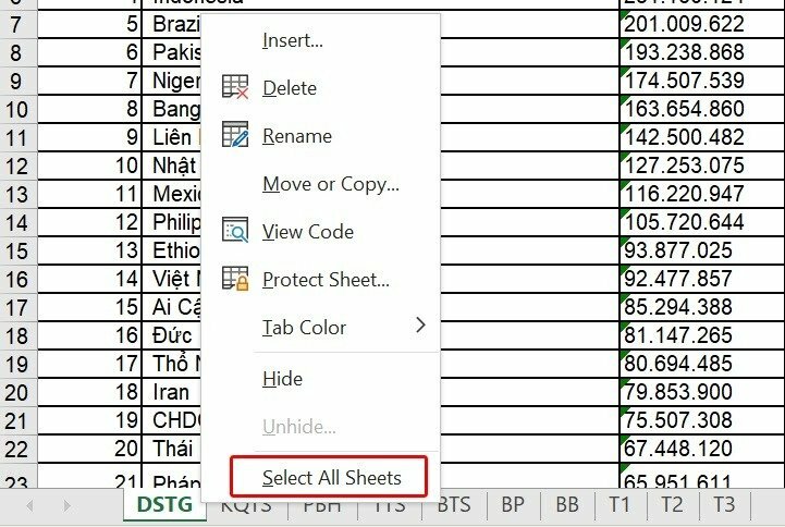 Cách in tất cả các sheet trong Excel - InKyThuatSo