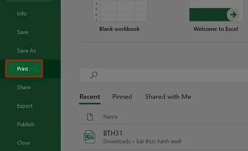 Cách in tất cả các sheet trong Excel - InKyThuatSo