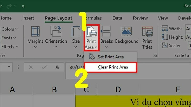 Cách xoá vùng in trong Excel - InKyThuatSo