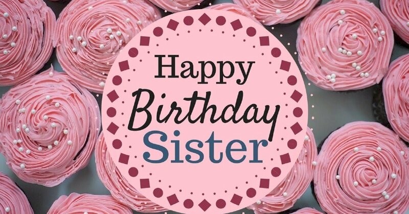 Hình ảnh bánh kem màu hồng mừng sinh nhật chị gái