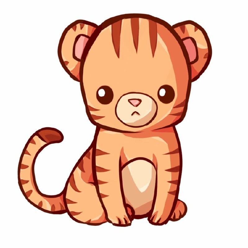 Cách vẽ một con hổ minh hoạ mang phong cách hoạt hình siêu dễ thương trong  Adobe Illustration  Envato Tuts