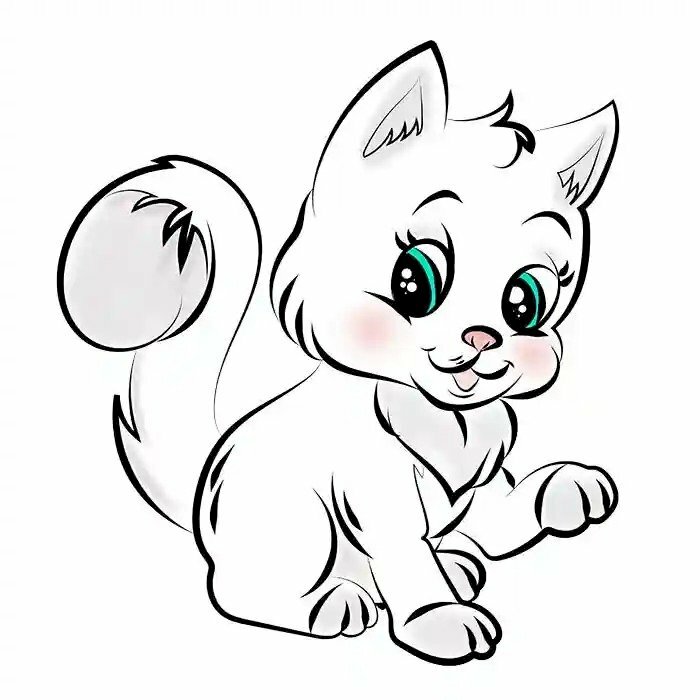 79 Hình vẽ sticker mèo cute cực đáng yêu xinh xắn được ưa thích nhất hiện  nay