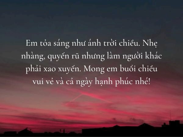 Hình ảnh chúc buổi chiều người yêu vui vẻ hạnh phúc
