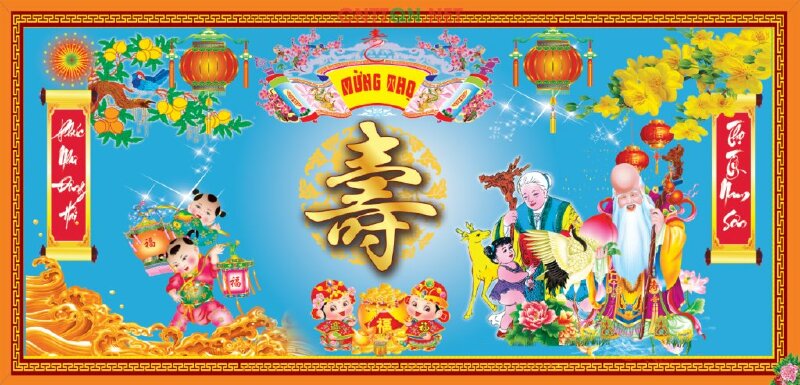 Hình ảnh mừng thọ ông bà đẹp