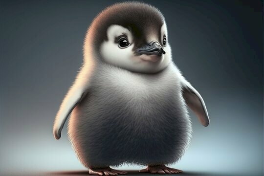 Ảnh chim cánh cụt hoạt hình dễ thương