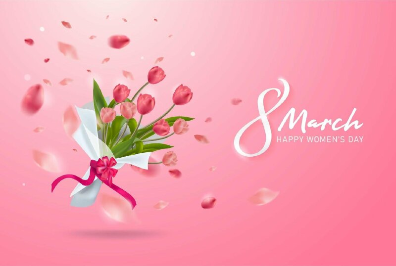 Hình ảnh chúc mừng 8/3 đẹp lãng mạn