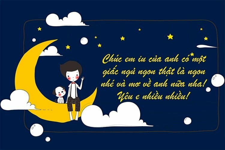 Hình ảnh chúc ngủ ngon người yêu