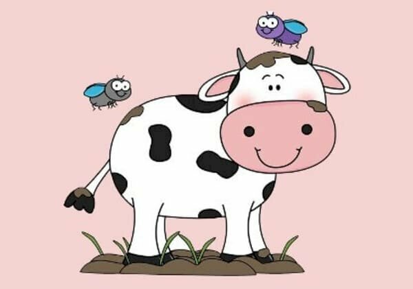 Vẽ Bò Sữa Cute  How To Draw A Cute Milk Cow  Draw Animals 9  YouTube