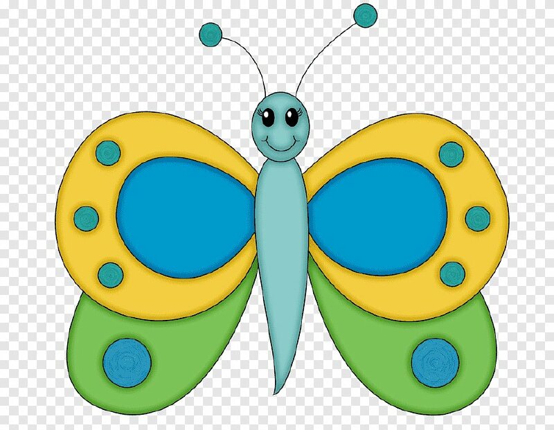 Hình vẽ con bướm đơn giản mà dễ thương 