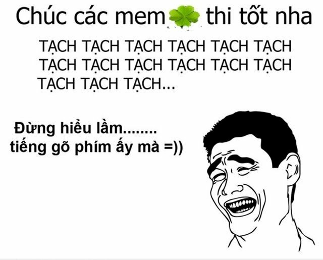 Hình ảnh chúc thi tốt hề hước nhất