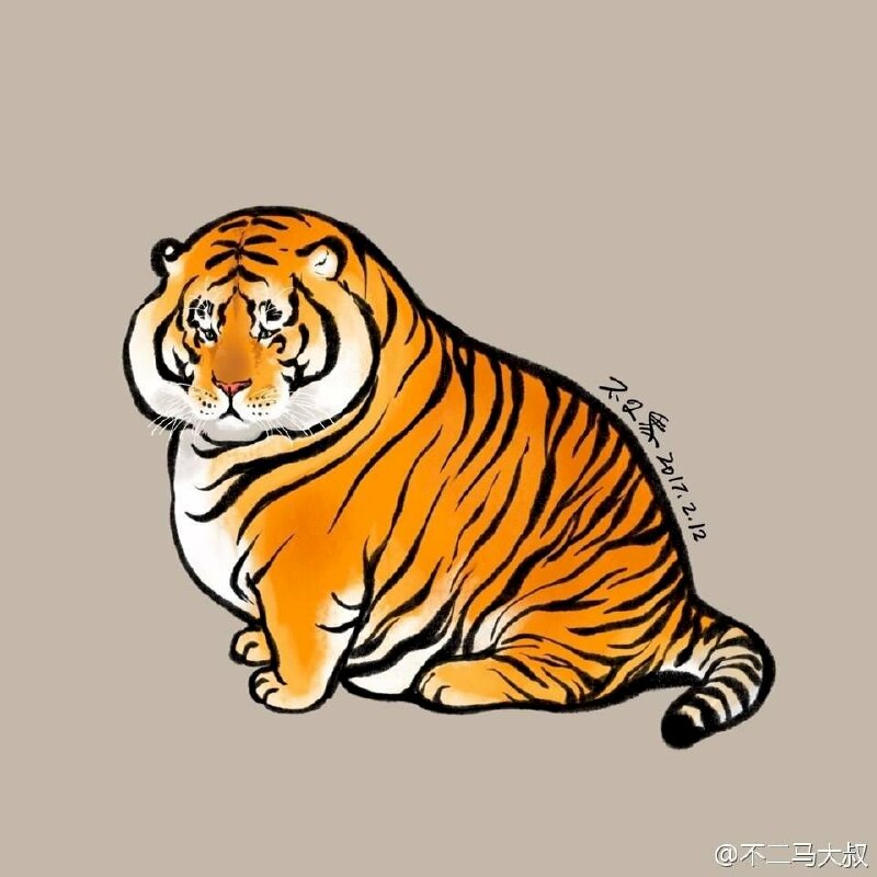 tranh vẽ con hổ  tranh phong thủy