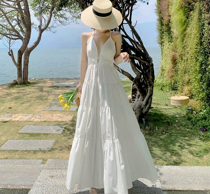 Cách tạo dáng chụp ảnh đẹp khi mặc váy dài maxi đẹp nhất