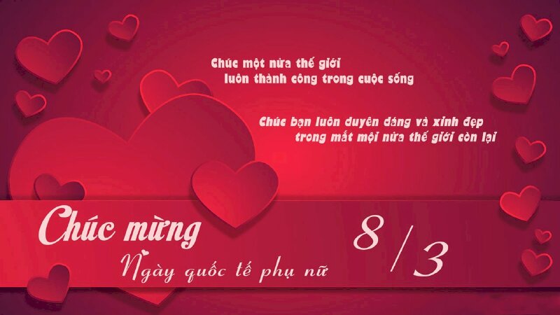 Hình ảnh thiệp chúc mừng ngày Quốc tế Phụ nữ dành cho một nữ thế giới