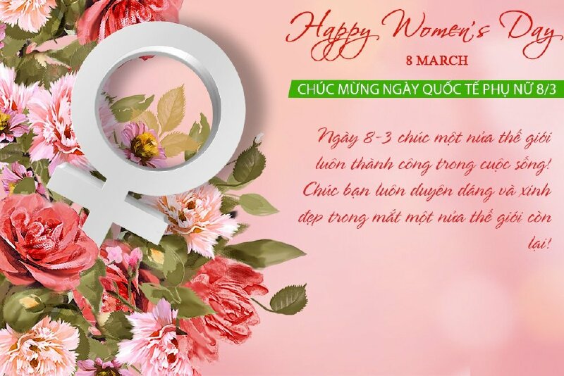 Hình ảnh chúc mừng 8/3 kèm lời chúc ý nghĩa