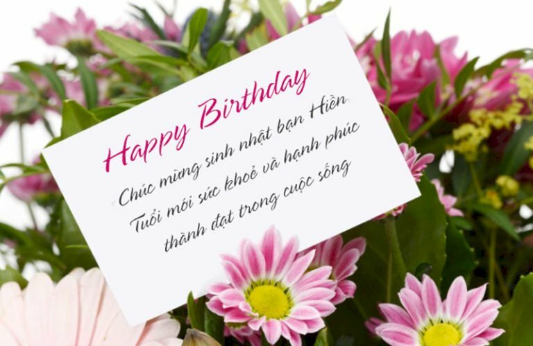 Ảnh hoa và thiệp gửi cho tới các bạn mừng sinh nhật người các bạn trai thân thiết thiết
