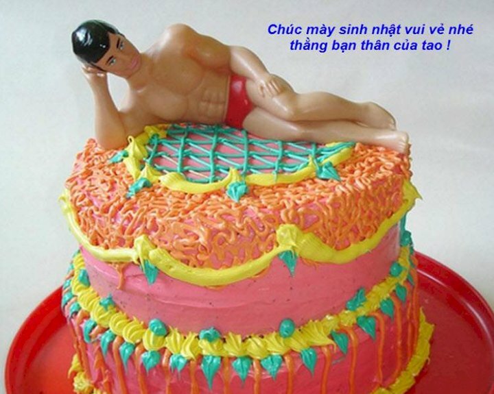 Hình hình ảnh cái bánh sinh nhật đem hình trai 6 múi chúc mừng sinh nhật các bạn thân