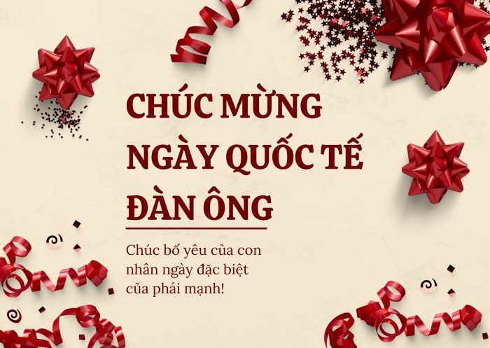 Hình ảnh chúc mừng ngày nam giới đẹp nhất