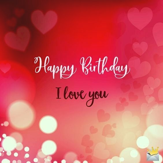 Hình ảnh đẹp lung linh với dòng chữ "Happy Birthday - I love you", những hình ảnh chúc mừng sinh nhật người yêu tuyệt đẹp