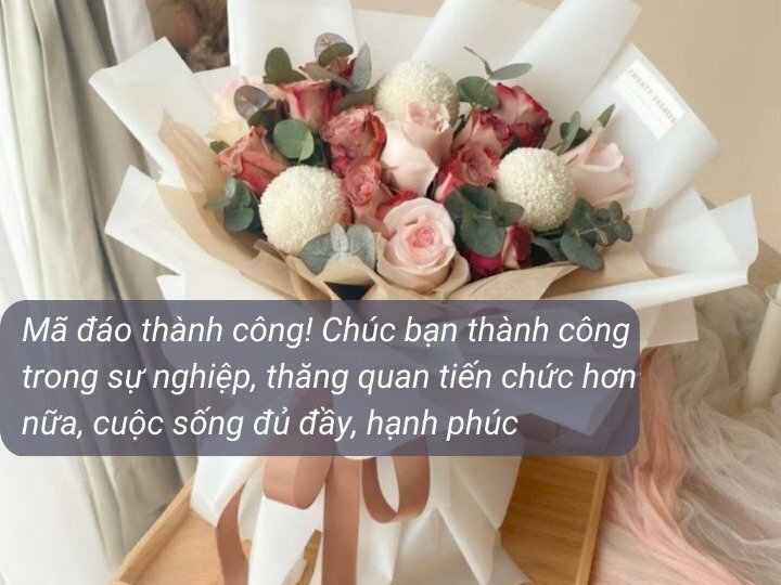 Hình ảnh bó hoa tuyệt đẹp mừng thăng chức ý nghĩa