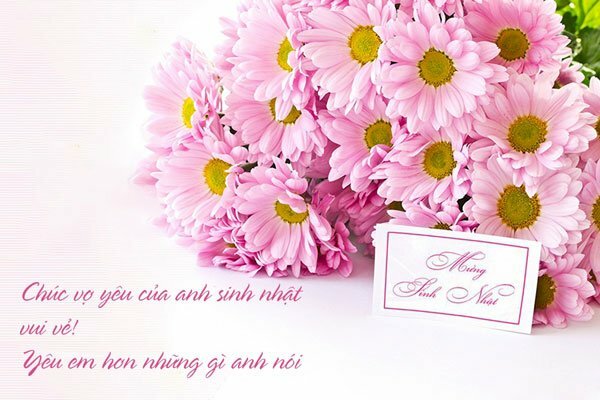 Hình ảnh lời chúc sinh nhật cực ngọt đến vợ yêu