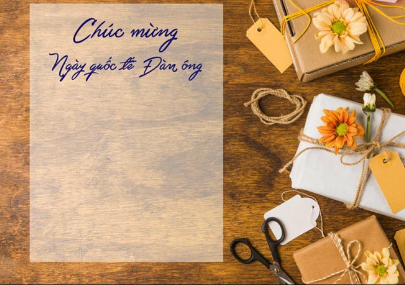 Hình ảnh mang phong cách cổ điển chúc ngày Quốc tế nam giới