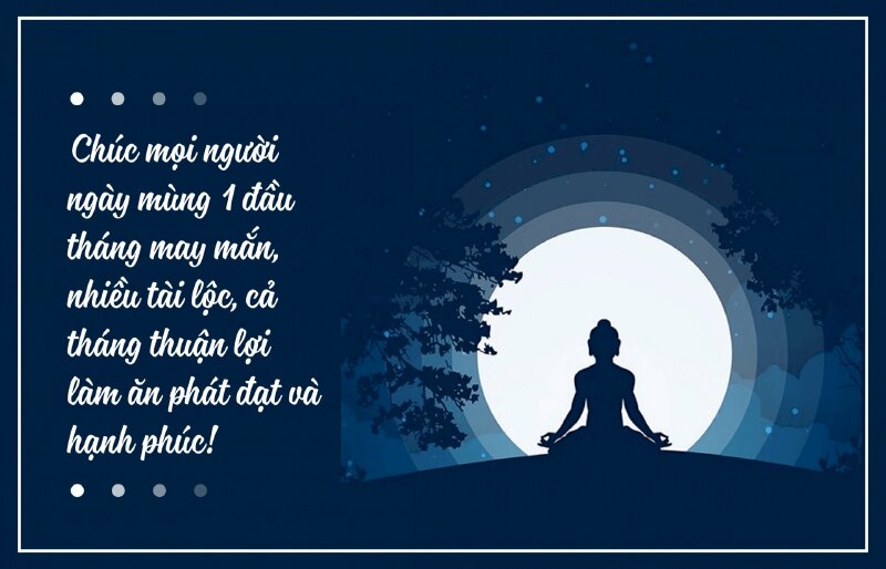 Hình ảnh Phật đẹp cùng lời chúc ngày mới tháng mới nhiều thuận lợi và hạnh phúc