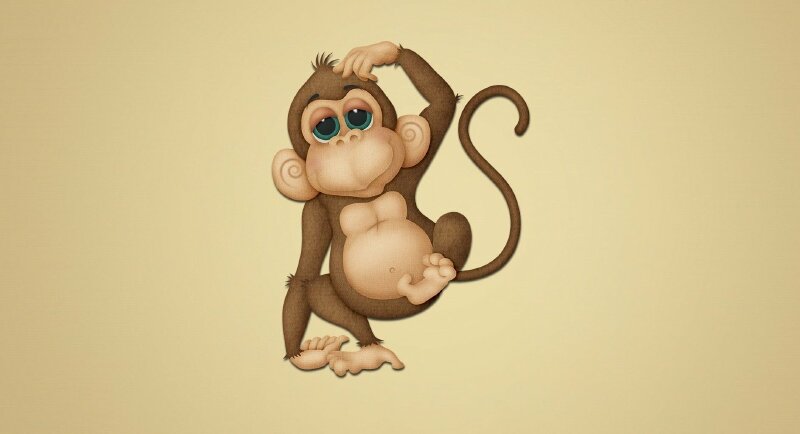 Tải vector con khỉ đẹp file AI EPS SVG PSD PNG JPGJPEG miễn phí