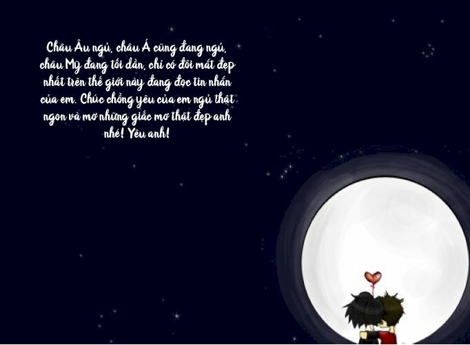 Hình ảnh đẹp chúc ngủ ngon chồng yêu vô cùng lãng mạng