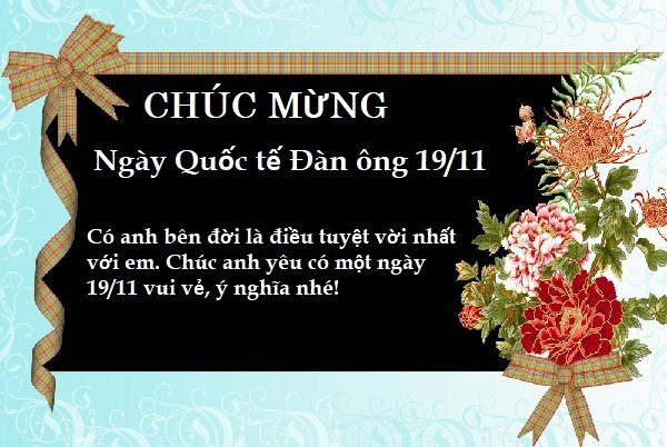 Hình ảnh thiệp chúc mừng Quốc tế nam giới kèm lời chúc hay