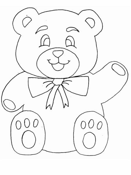 Hoạt động tạo hình  Vẽ gấu bông của các bạn nhỏ 56 tuổi A3