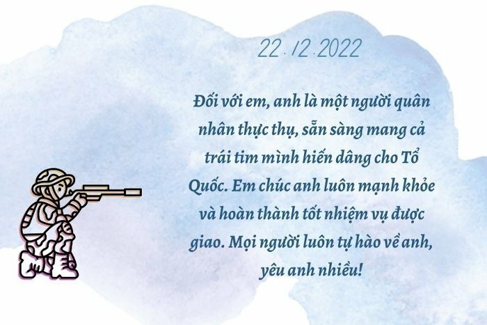 Hình ảnh và lời chúc ngày 22/12 cho bạn trai