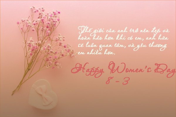 Hình ảnh chúc mừng 8/3 đẹp dành cho người yêu 