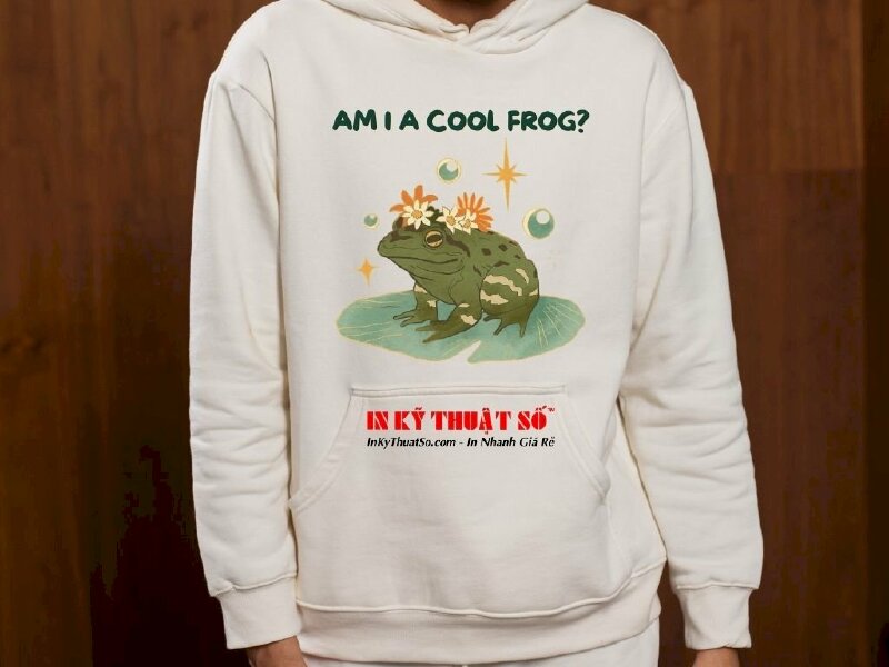 Áo hoodie in hình ếch frog - In Kỹ Thuật Số Since 2006 - Ảnh: 1