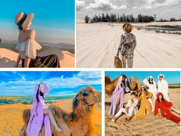 Top 101 cách tạo dáng chụp ảnh trên đồi cát đẹp