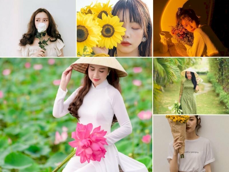 101 cách tạo dáng chụp ảnh với hoa đẹp nhất, tải miễn phí