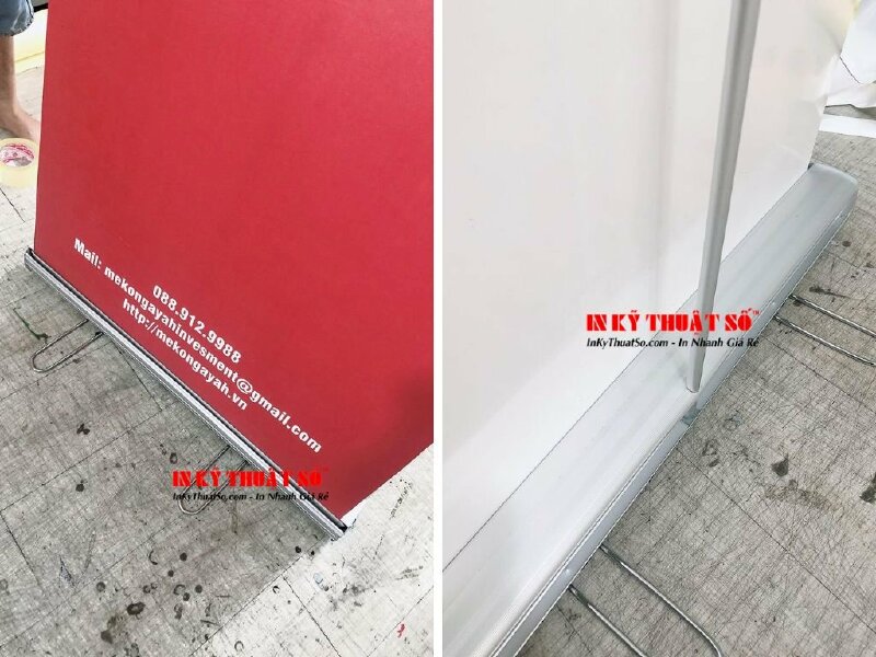 Standee giá cuốn nhôm treo poster banner - In Kỹ Thuật Số Since 2006 - Ảnh: 2