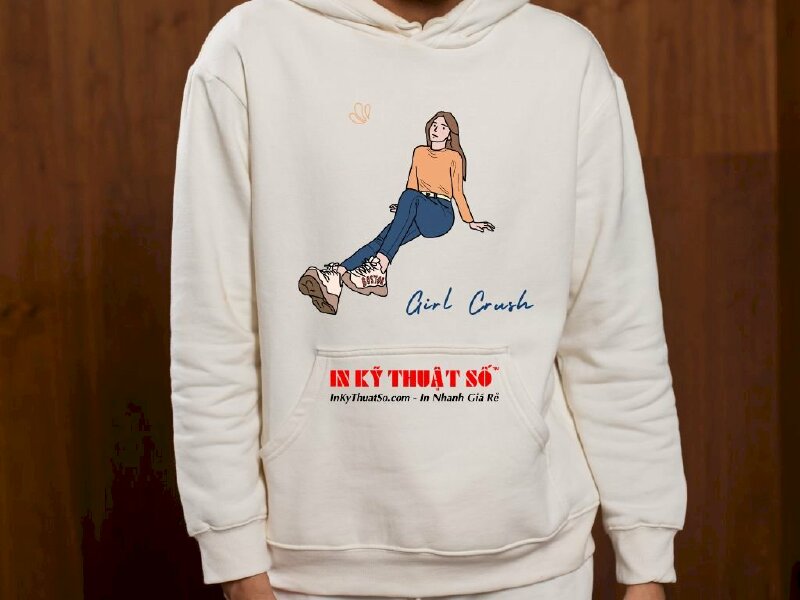 In áo hoodie Proud to be a Girl - In Kỹ Thuật Số Since 2006