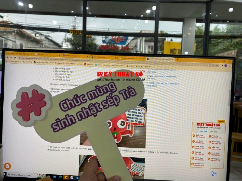 In Hashtag sinh nhật Happy Birthday - In Kỹ Thuật Số Since 2006 - Ảnh: 3