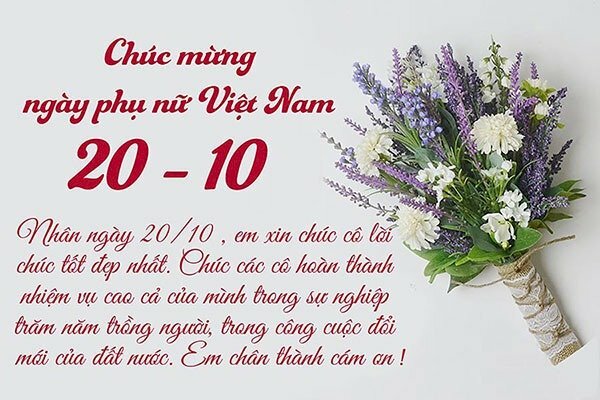 Hình ảnh đẹp, đơn giản, ý nghĩa dàng tặng cô giáo nhân ngày 20-10