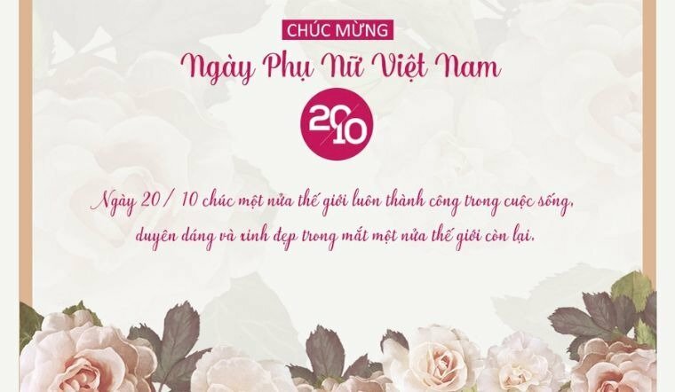 Hình ảnh và lời chúc 20-10 thật ý nghĩa dành tặng phái đẹp