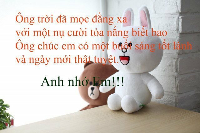 Hình ảnh chúc buổi sáng cho người yêu thật đáng yêu