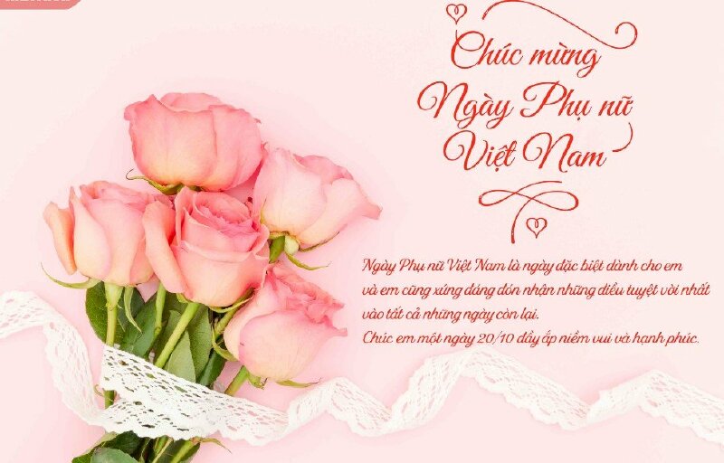 Hình ảnh chúc mừng ngày 20-10 cho vợ đẹp