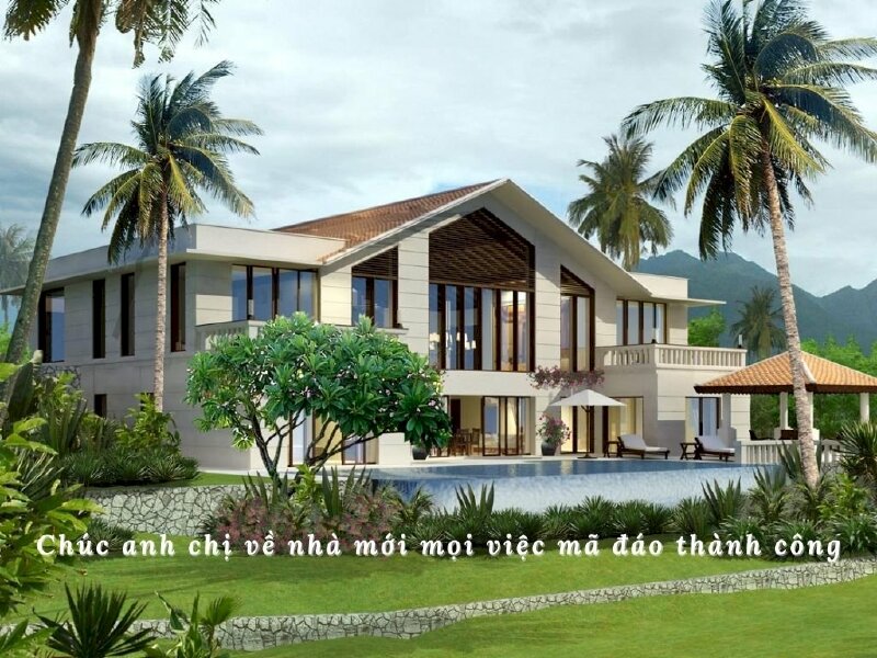 Hình ảnh chúc mừng tân gia đẹp và lời chúc hay gửi tặng anh chị