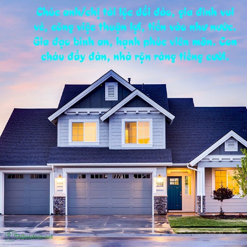 Hình ảnh chúc mừng tân gia đẹp kèm lời chúc ý nghĩa