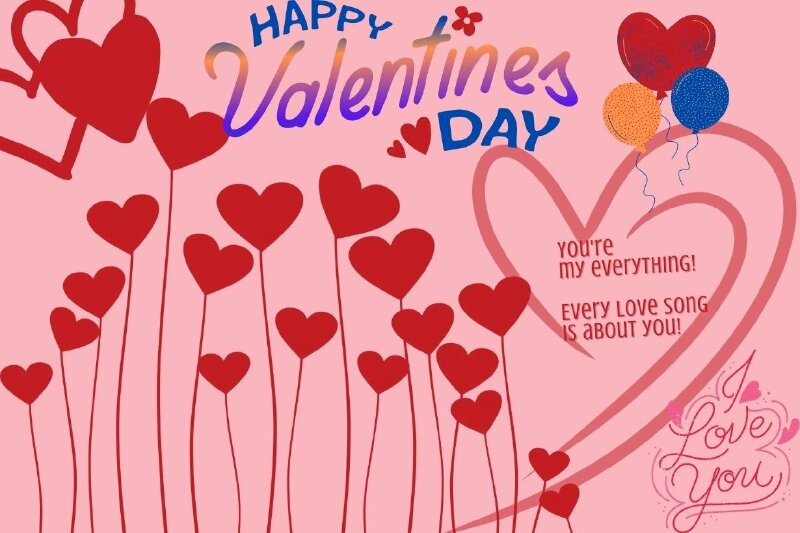 Hình ảnh chúc mừng Valentine dễ thương cùng lời nhắn gửi ngọt ngào bằng tiếng Anh