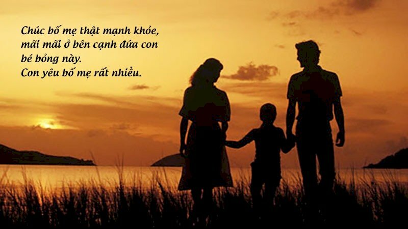 Ảnh đẹp và lời chúc sức khoẻ ấm áp gửi đến ba mẹ thân yêu