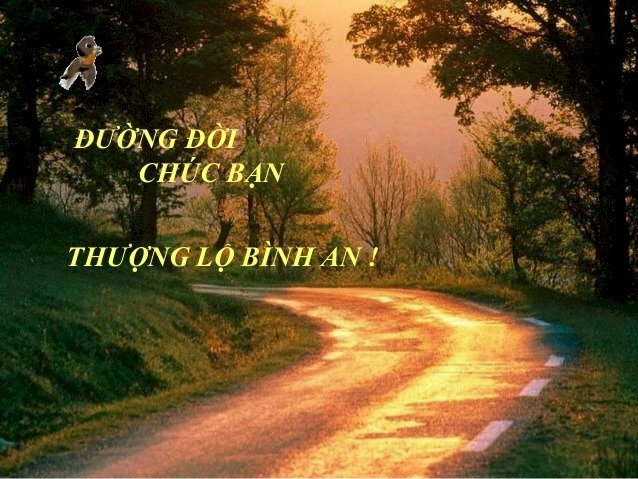 Ảnh chúc đường đời thượng lộ bình an