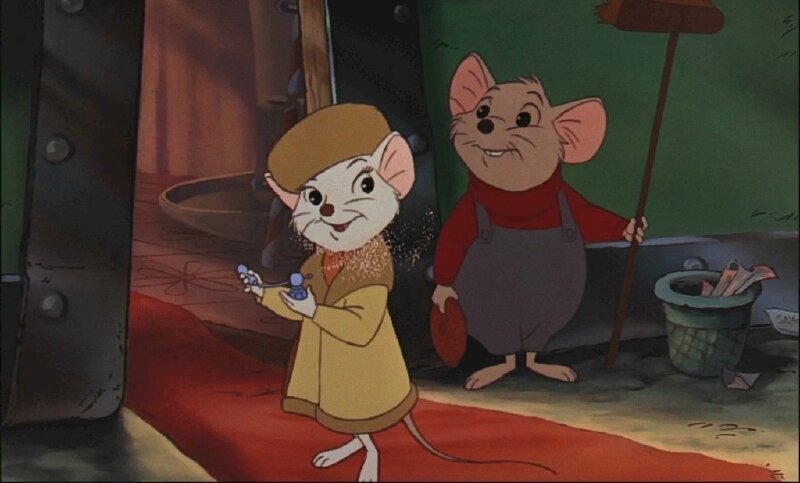 Ảnh phim hoạt hình dễ thương và đáng yêu chàng con chuột Khủng và nàng công chúa chuột